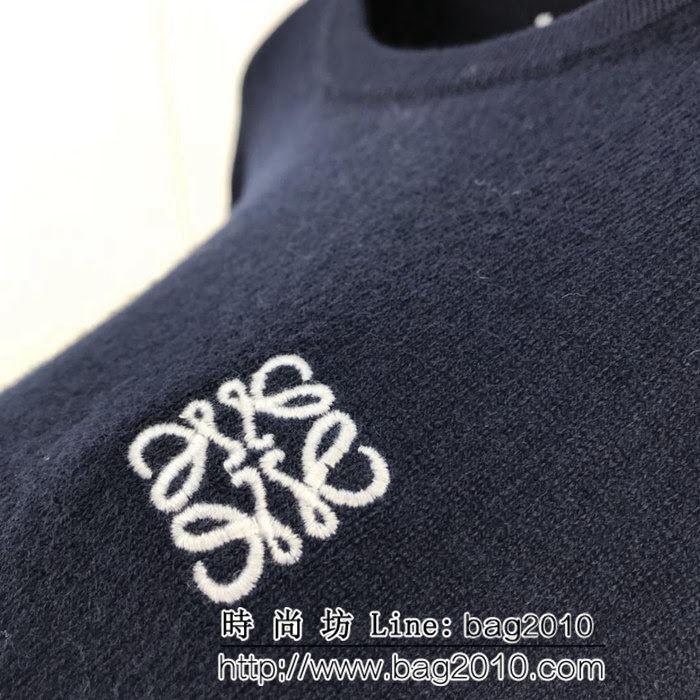 LOEWE羅意威 18SS秋冬最新款 基礎調logo刺繡 男款奴羊毛毛衣 打底百搭款式 ydi2438